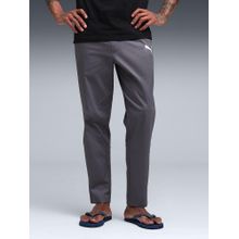 Puma Grey Cotton Solid Trackpant