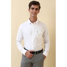 Allen Solly White Cotton Textured Shirt
