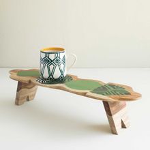 Freedom Tree Roz Illusion Green Sheesham Wooden Center Piece