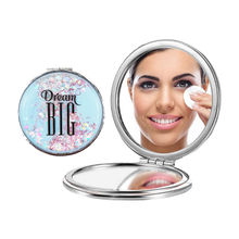 Majestique Glitter Round Makeup Mirror 1X/2X Magnifying - Color May Vary