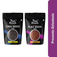 True Elements Raw Chia Seeds & Raw Flaxseeds - Prevents Elastosis
