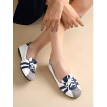 Shoetopia White and Blue Lace