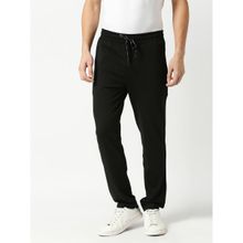 Dragon Hill Black Tencel Lycra Track Pants