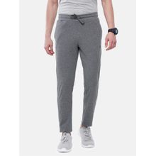 Classic Polo Men Grey Cotton Blend Solid Straight Track Pant
