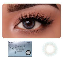 O-Lens Spanish Real Monthly Coloured Contact Lenses - Sky (0.00)