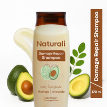 Naturali Damage Repair Shampoo With Avocado & Moringa Oil Shampoo for Frizzy and Dry Hair