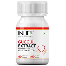 INLIFE Guggul Extract with 2.5% Guggul Sterones Supplement 400mg 60 Capsules