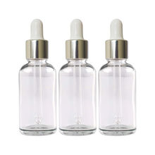 Avnii Organics Premium Quality Transparent Glass Dropper Bottle - Pack of 3