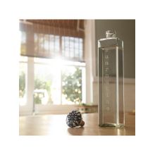 Ellementry Square Glass Water Bottle with Ceramic Stopper for Dining Table