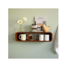 Ellementry Boxy Wooden Wall Shelf for Living Room and Bedroom