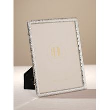 Pure Home + Living Silver Plated Hammered Metal Photo Frame - Large