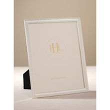 Pure Home + Living Silver Plated Ribbed Pattern Metal Photo Frame - Large
