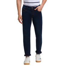Parx Fit Self Design Dark Blue Jeans