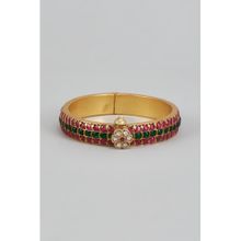 KARISA DESIGNS Hariyali Kundan Bangle