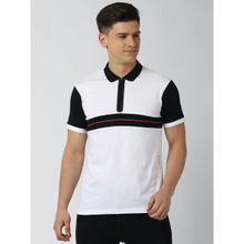 Peter England Casuals White Polo T Shirt