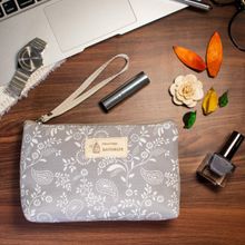 Visual Echoes Grey Paisley Daily Essential Pouch