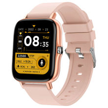 Giordano Beige Smart Watch With Bluetooth Voice Calling, With In-Built Microphone And Speaker
