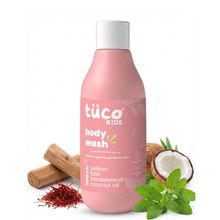 TuCo Kids Shower Gel with Tulsi, Saffron, Bodywash to Gently Cleanse, Nourish SLS/ SLES/Paraben Free