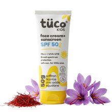TuCo Kids Face Cream + Sunscreen SPF50 UVA/B PA++++ with Broad Spectrum Protection