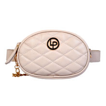 Lino Perros Women's White Synthetic Leather Sling Bag