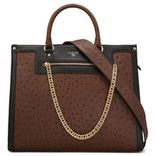 Da Milano Genuine Leather Brown Ladies Satchels Bag