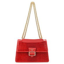 Da Milano Genuine Leather Red Ladies Shoulder Bag