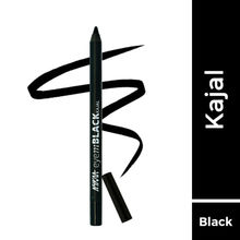 Nykaa Eyem BLACK Smudgeproof Waterproof Kajal Eyeliner Pencil With Free Nykaa Sharpener (Black)