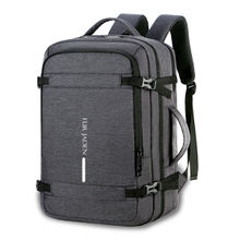 FUR JADEN Grey Weekender Travel Laptop Backpack With Anti Theft Pocket