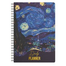 Doodle Collection "Night Whispers" A5 Wiro-Bound Undated Daily Planner Diary