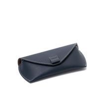 THE LEATHER STORY Suave Sunglass Case - Navy Blue