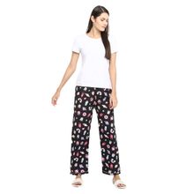 Shopbloom Cotton Unicorn Print Women's Pajama | Lounge Wear | Night Wear | Bottom Wear - Black