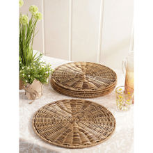 Pure Home + Living Brown Resin Wicker Placemat