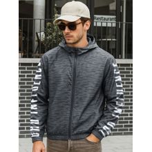 Bewakoof Air 1.0 Men's Grey Bad Influence Typography Super Loose Fit Windcheater Jacket