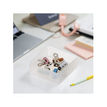 STOR Stackable White Polypropylene Organiser