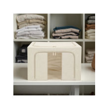 STOR Beige Collapsible Cotton Storage Bin