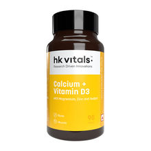 HealthKart HK Vitals Calcium + Vitamin D3 Supplement Tablets
