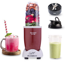 Wonderchef Nutri-blend Activ Mixer Grinder Blender, 2 Unbreakable Jars, 500W, Red