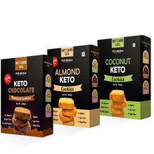 NutroActive Keto Cookies Combo (Almond, Coconut & Chocolate Hazelnut) (Pack of 3)