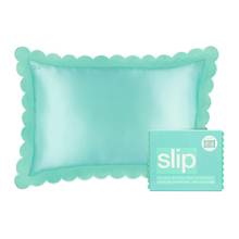 Slip Queen Pillowcase (Scalloped) Turquoise