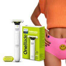 Philips OneBlade Intimate #1 Gyneac Recommended Women Trimmer & Razor With Free Exfoliation Glove