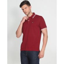 Arrow Sports Tipped Solid Pique Polo Shirt