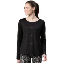 Enamor Womens A304-long Sleeve With Antimicrobial & Sweat Wicking Anti Chill T-shirt-jet Black