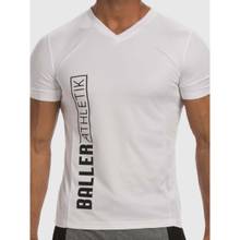 Baller Athletik V-neck T-shirt - White
