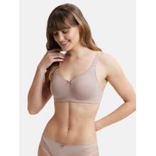 Jockey FE41 Wirefree Non Padded Cotton Elastane Full Coverage Everyday Bra - Mocha