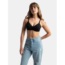 Jockey 1722 Wirefree Non Padded Cotton Elastane Everyday Bra - Black