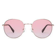 John Jacobs Gold Pink Wide Round Sunglasses - JJ S12797XL