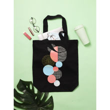 Doodle Collection Doodle Abstract Sphere Canvas Tote Bag