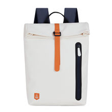 Nasher Miles Unisex White Chelsea Roll-Top Backpack 28L
