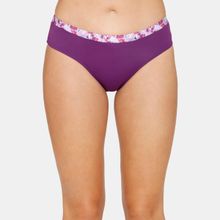 Zivame Delineate Full Coverage Low Rise Hipster Panty - Imperial Purple Purple