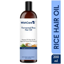 WishCare Fermented Rice Hair Growth Oil - Strength & Growth Formula - With Deep Root Hair Applicator